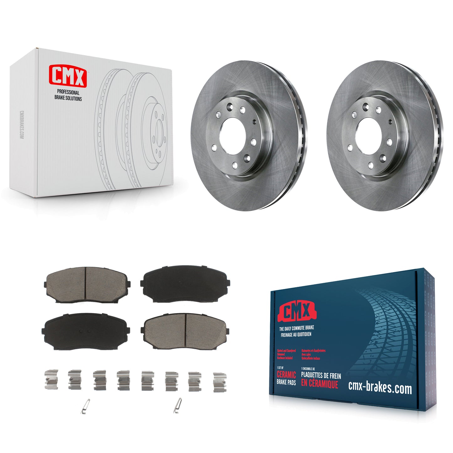 [Avant] Kit de Disque et plaquette (céramique) de frein pour Ford Edge Mazda CX-7 Lincoln MKX K8C-100582