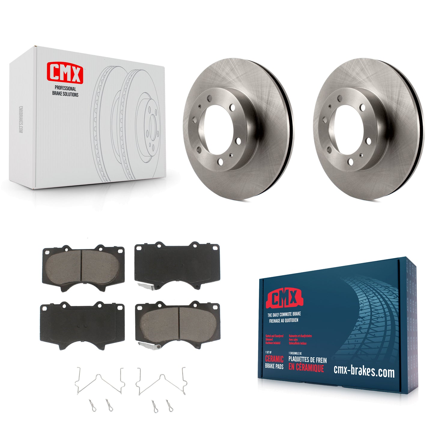 [Avant] Kit de Disque et plaquette (céramique) de frein pour Toyota Tacoma 4Runner FJ Cruiser K8C-100586