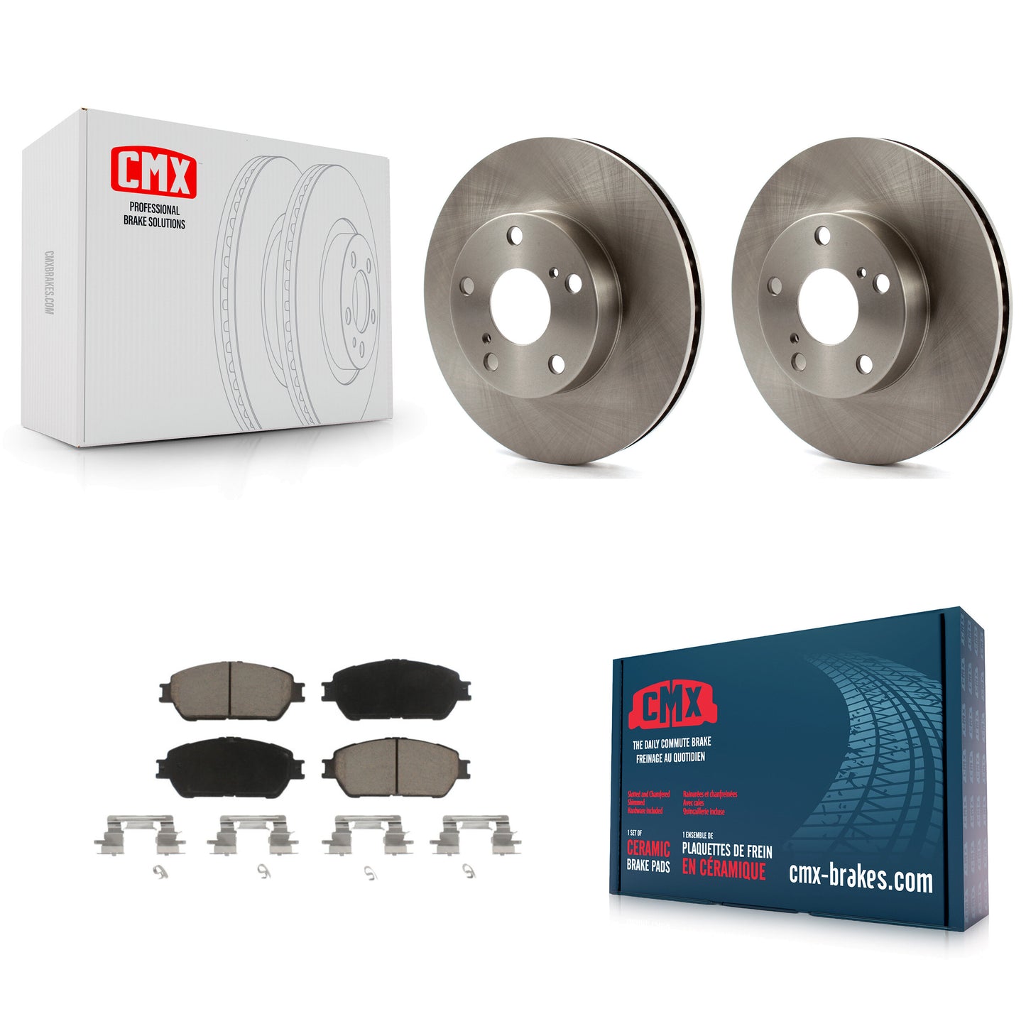 [Avant] Kit de Disque et plaquette (céramique) de frein pour 2005-2015 Toyota Tacoma avec 5 Lug Wheels K8C-100588