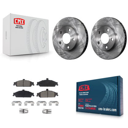 [Avant] Kit de Disque et plaquette (céramique) de frein pour Chevrolet Pontiac Grand Am Malibu Oldsmobile Alero Classic Cutlass K8C-100619