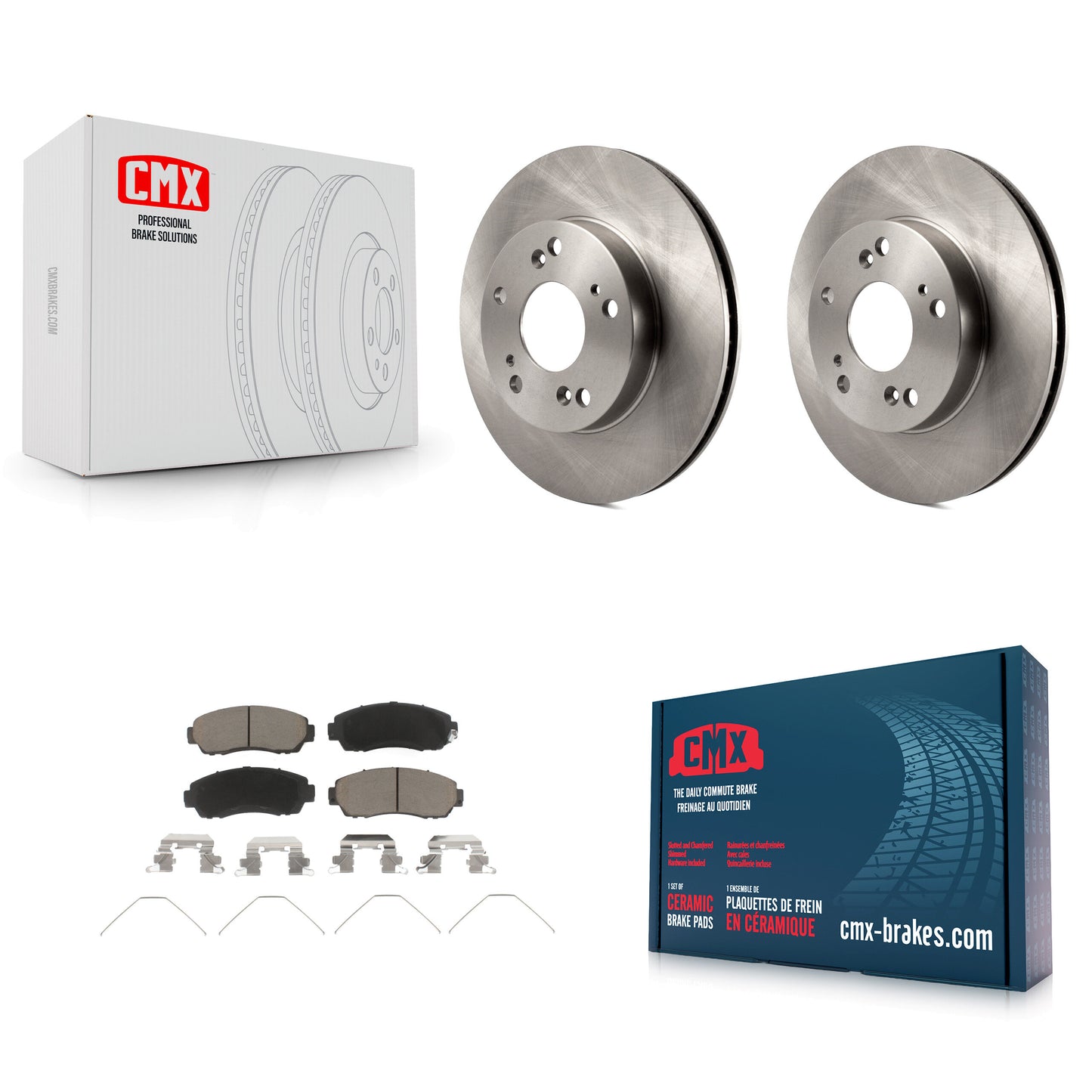 [Avant] Kit de Disque et plaquette (céramique) de frein pour 2015 Honda Civic LX SE avec Manual transmission K8C-100633
