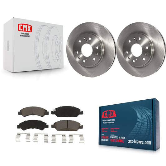 [Avant] Kit de Disque et plaquette (céramique) de frein pour Chevrolet Silverado 1500 GMC Sierra Tahoe Cadillac Yukon Suburban Escalade XL Classic XTS Avalanche ESV Express LD EXT Savana K8C-100645