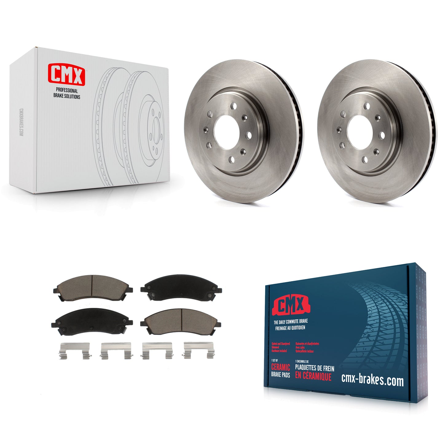 [Avant] Kit de Disque et plaquette (céramique) de frein pour 2006-2007 Cadillac CTS Base avec Sport Suspension K8C-100650