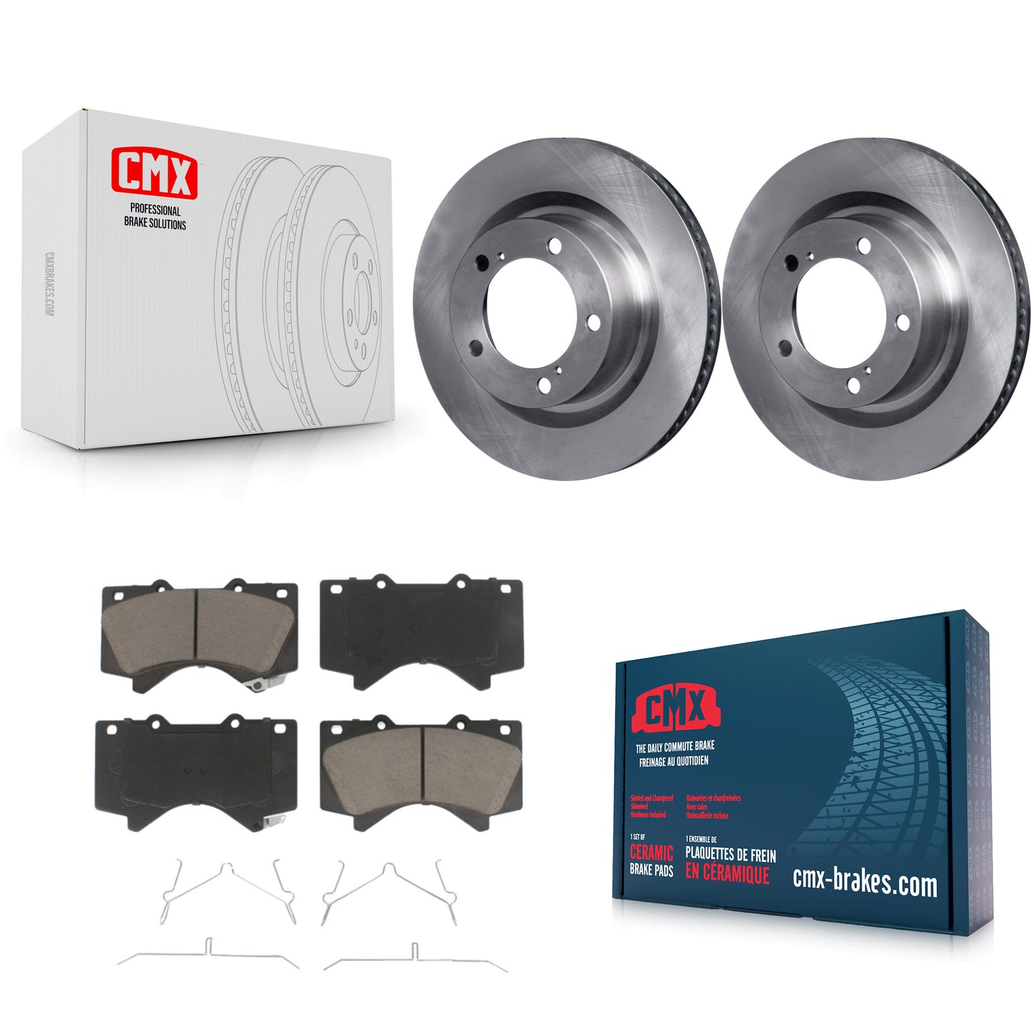 [Avant] Kit de Disque et plaquette (céramique) de frein pour Toyota Tundra Sequoia Lexus LX570 Land Cruiser K8C-100654