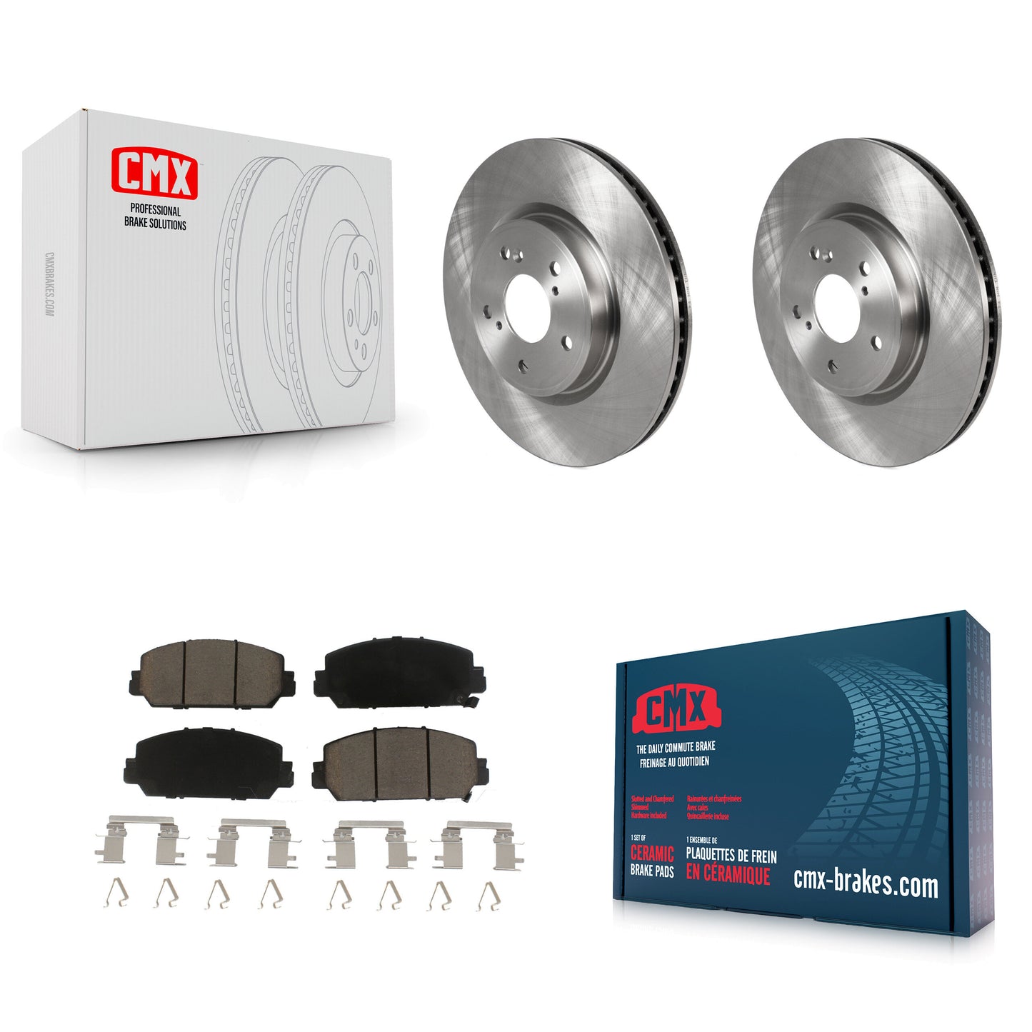 [Avant] Kit de Disque et plaquette (céramique) de frein pour Honda CR-V K8C-100696