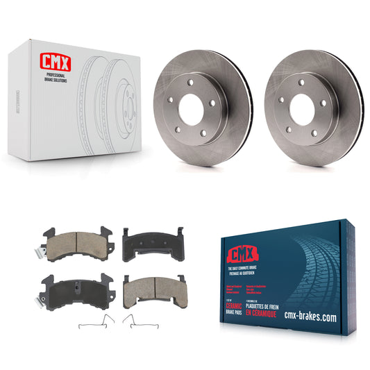 [Avant] Kit de Disque et plaquette (céramique) de frein pour Chevrolet S10 GMC Sonoma Blazer Jimmy S15 Cadillac Eldorado Oldsmobile Buick Riviera Seville Bravada Toronado Typhoon Syclone K8C-100705