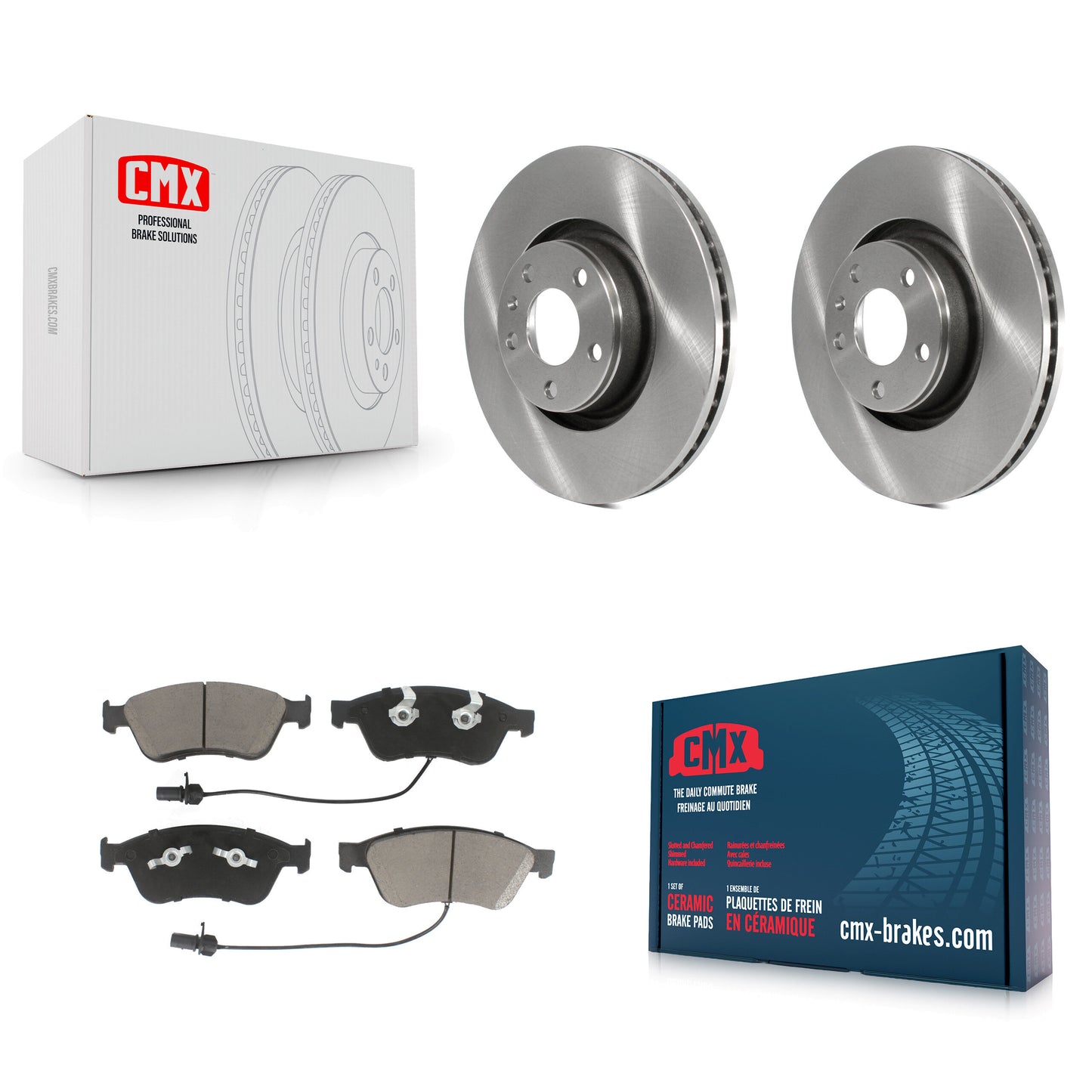 [Avant] Kit de Disque et plaquette (céramique) de frein pour 2005 Audi A8 Quattro avec 321mm Diameter Rotor K8C-100706
