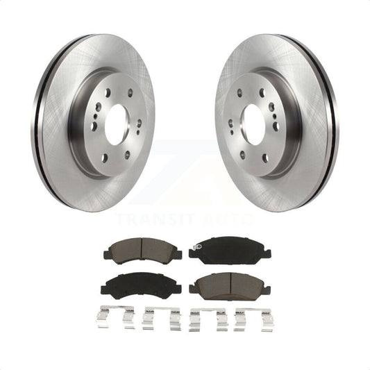 [Avant] Kit de Disque et plaquette (céramique) de frein pour 2019 Chevrolet Silverado 1500 LD avec 4 Piston Caliper K8C-100711 par Transit Auto