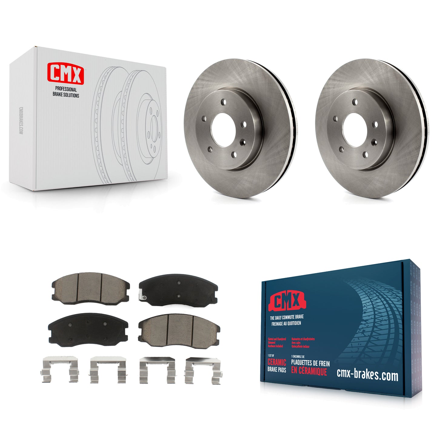 [Avant] Kit de Disque et plaquette (céramique) de frein pour Chevrolet Equinox Saturn Vue Captiva Sport Pontiac Torrent Suzuki XL-7 K8C-100717