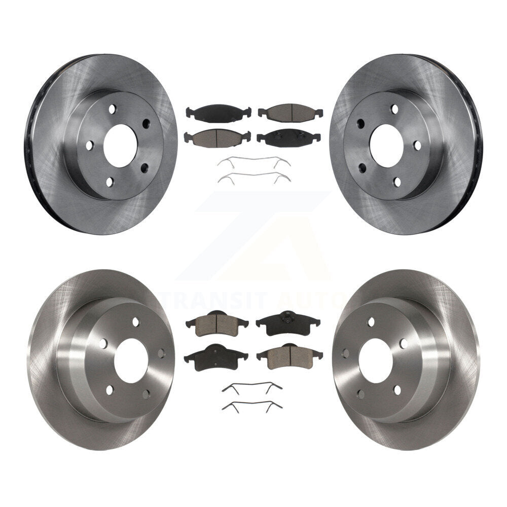 [Avant + Arrière] Kit de Disque et plaquette (céramique) de frein pour 1999-2002 Jeep Grand Cherokee avec Teves & ATE Caliper K8C-100718