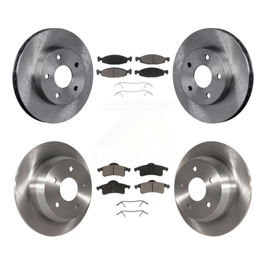 [Avant + Arrière] Kit de Disque et plaquette (céramique) de frein pour 1999-2002 Jeep Grand Cherokee avec Teves & ATE Caliper K8C-100718