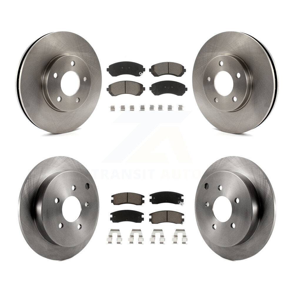 [Avant + Arrière] Kit de Disque et plaquette (céramique) de frein pour Buick Rendezvous Chevrolet Venture Pontiac Montana Aztek Oldsmobile Silhouette K8C-100724