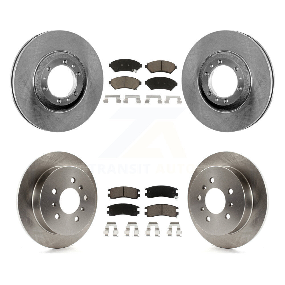 [Avant + Arrière] Kit de Disque et plaquette (céramique) de frein pour Buick Century Pontiac Grand Prix Chevrolet Venture Regal Oldsmobile Intrigue Montana Trans Sport K8C-100725