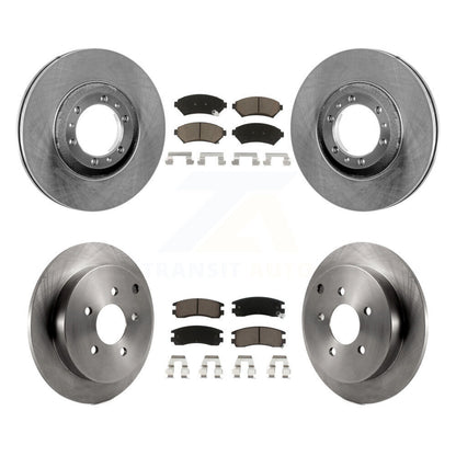 [Avant + Arrière] Kit de Disque et plaquette (céramique) de frein pour 2002-2004 Pontiac Montana FWD avec rear brakes K8C-100726