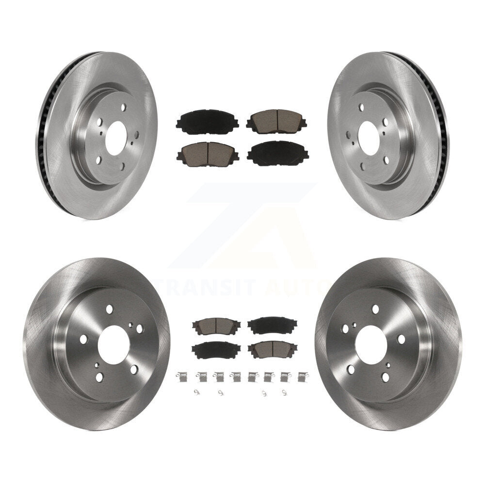 [Avant + Arrière] Kit de Disque et plaquette (céramique) de frein pour Toyota Camry RAV4 Lexus ES350 Avalon ES300h UX250h UX200 C-HR Venza ES250 Corolla Cross K8C-100730