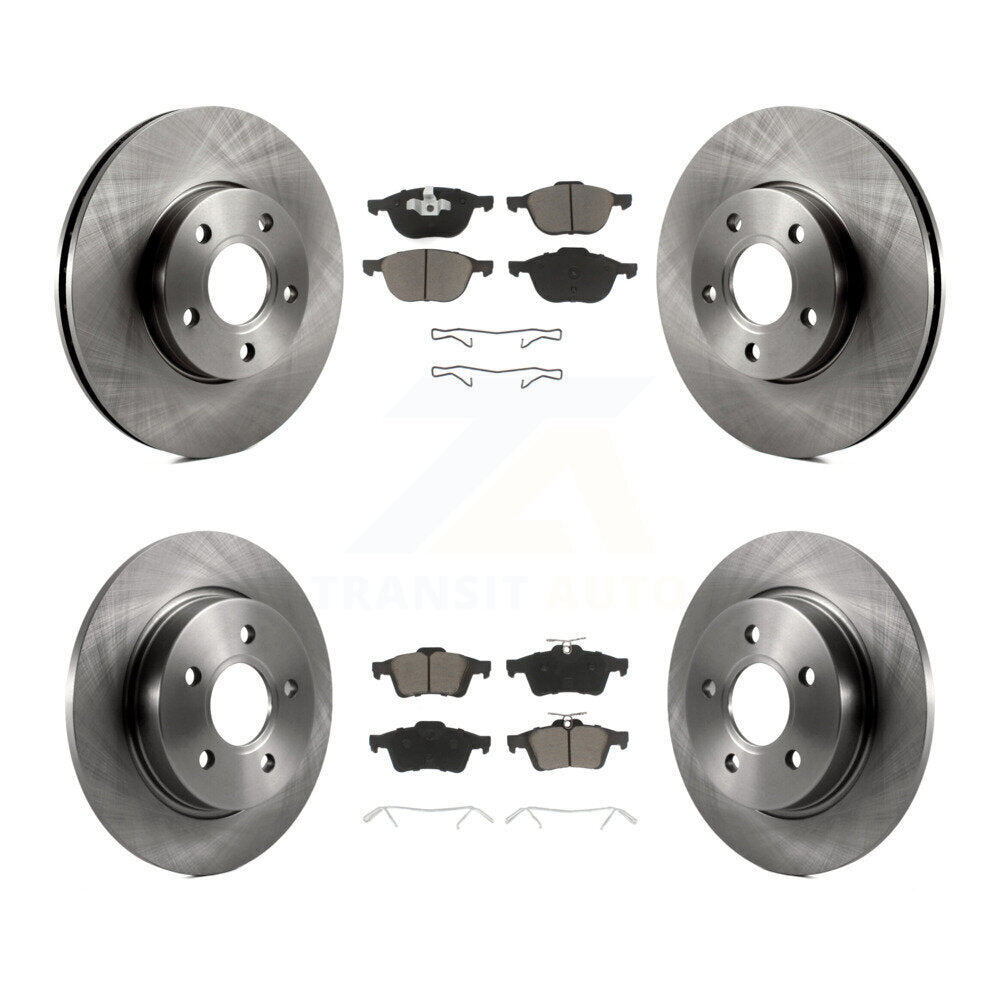 [Avant + Arrière] Kit de Disque et plaquette (céramique) de frein pour Ford Focus K8C-100747