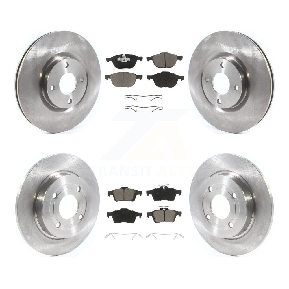 [Avant + Arrière] Kit de Disque et plaquette (céramique) de frein pour 2018-2022 Ford EcoSport AWD K8C-100755 par Transit Auto