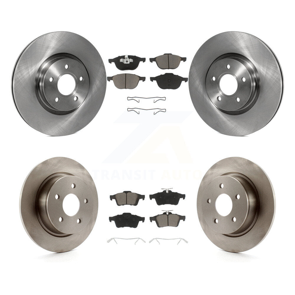 [Avant + Arrière] Kit de Disque et plaquette (céramique) de frein pour 2014 Ford Connect 104.8" wheel base K8C-100760
