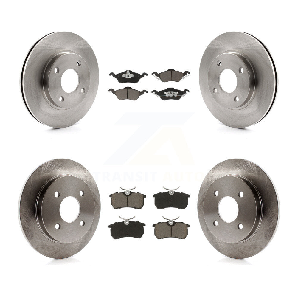 [Avant + Arrière] Kit de Disque et plaquette (céramique) de frein pour Ford Focus K8C-100762