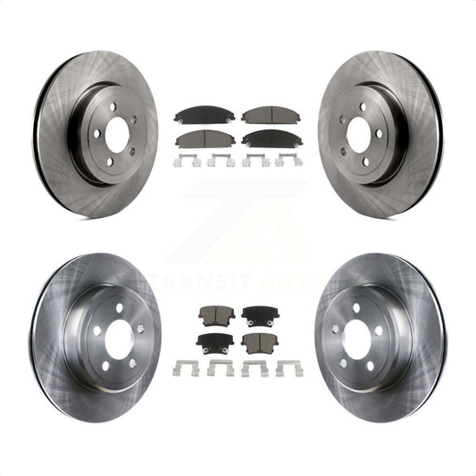 [Avant + Arrière] Kit de Disque et plaquette (céramique) de frein pour Dodge Charger Chrysler 300 Challenger Magnum K8C-100764 par Transit Auto