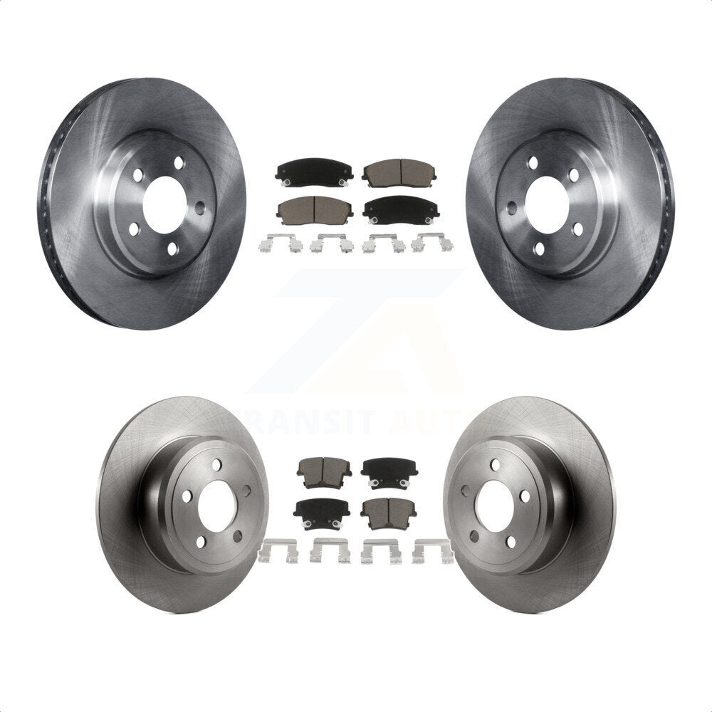[Avant + Arrière] Kit de Disque et plaquette (céramique) de frein pour Dodge Charger Chrysler 300 Challenger Magnum K8C-100766 par Transit Auto