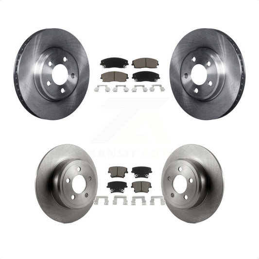 [Avant + Arrière] Kit de Disque et plaquette (céramique) de frein pour Dodge Charger Chrysler 300 Challenger Magnum K8C-100766 par Transit Auto