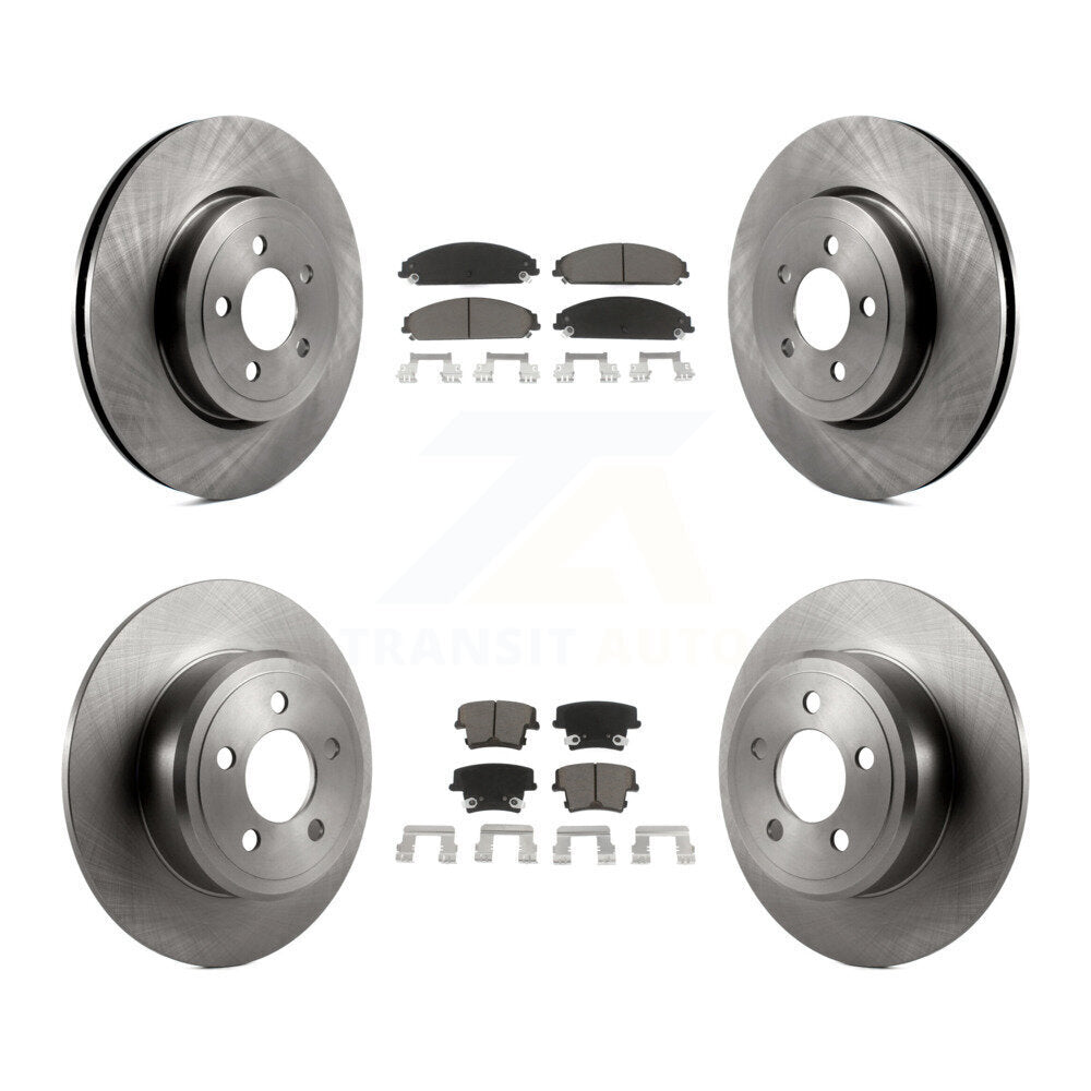 [Avant + Arrière] Kit de Disque et plaquette (céramique) de frein pour 2005-2006 Chrysler 300 AWD avec 3.5L K8C-100767