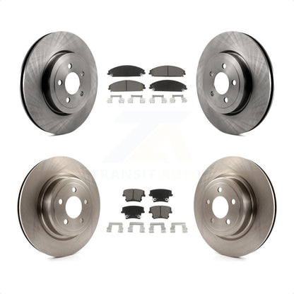 [Avant + Arrière] Kit de Disque et plaquette (céramique) de frein pour Dodge Charger avec Police Package K8C-100768 par Transit Auto