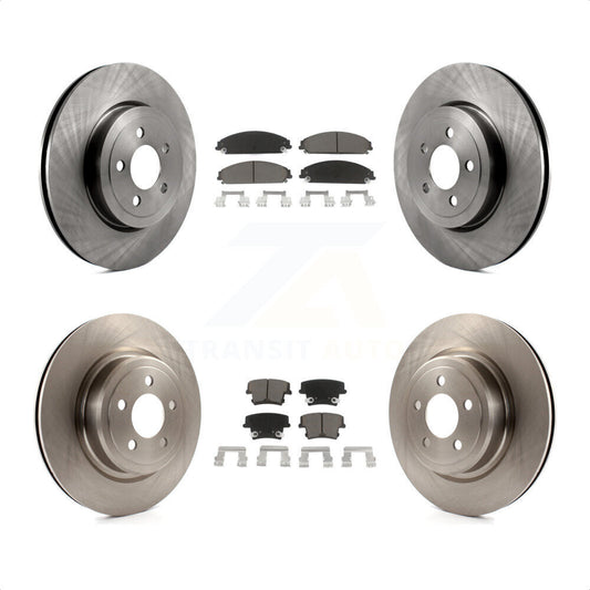 [Avant + Arrière] Kit de Disque et plaquette (céramique) de frein pour Dodge Charger avec Police Package K8C-100768 par Transit Auto