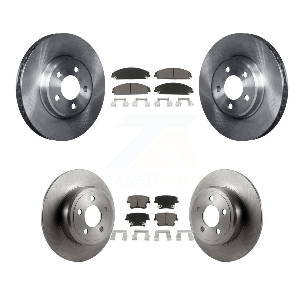 [Avant + Arrière] Kit de Disque et plaquette (céramique) de frein pour 2019-2021 Chrysler 300 RWD avec 5.7L K8C-100770 par Transit Auto