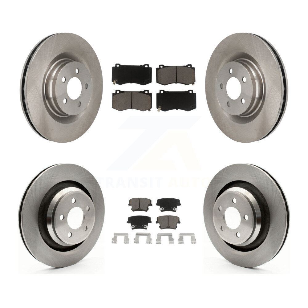 [Avant + Arrière] Kit de Disque et plaquette (céramique) de frein pour 2015 Dodge Charger R T Scat Pack avec 6.4L K8C-100771