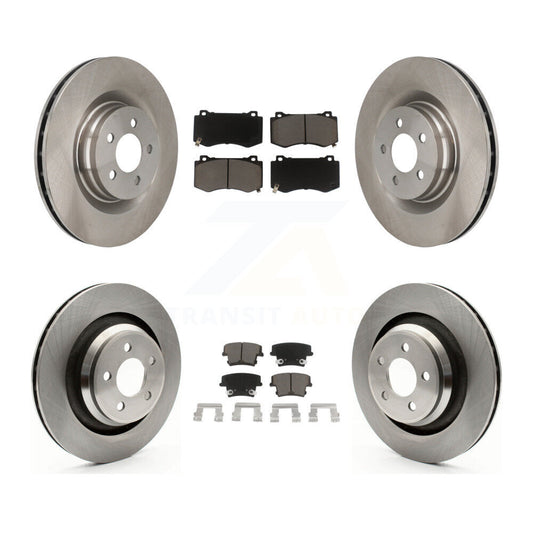 [Avant + Arrière] Kit de Disque et plaquette (céramique) de frein pour 2015 Dodge Charger R T Scat Pack avec 6.4L K8C-100771