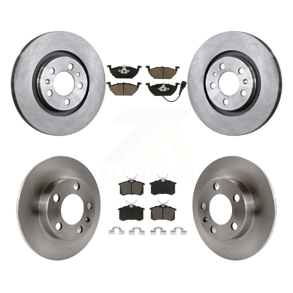 [Avant + Arrière] Kit de Disque et plaquette (céramique) de frein pour 2007-2010 Volkswagen Beetle avec 280mm Diameter Rotor K8C-100774