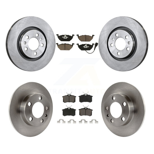 [Avant + Arrière] Kit de Disque et plaquette (céramique) de frein pour 2007-2010 Volkswagen Beetle avec 280mm Diameter Rotor K8C-100774