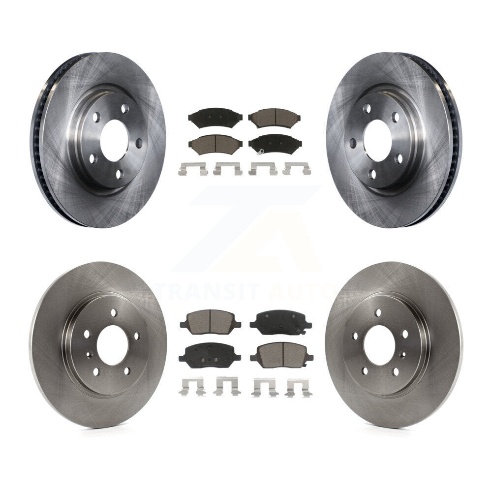 [Avant + Arrière] Kit de Disque et plaquette (céramique) de frein pour 2005 Chevrolet Uplander Pontiac Montana Buick Terraza Saturn Relay K8C-100783