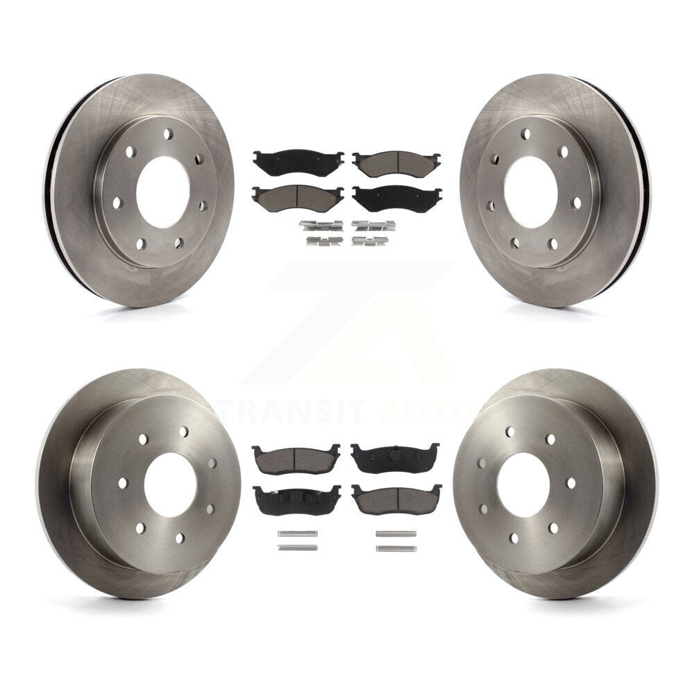 [Avant + Arrière] Kit de Disque et plaquette (céramique) de frein pour Ford F-150 F-250 HD 4WD K8C-100787