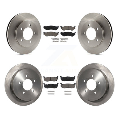 [Avant + Arrière] Kit de Disque et plaquette (céramique) de frein pour 1999-2001 Ford Expedition Lincoln Navigator avec 14mm Wheel Lugs 4WD K8C-100788