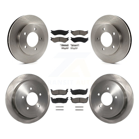 [Avant + Arrière] Kit de Disque et plaquette (céramique) de frein pour 1999-2001 Ford Expedition Lincoln Navigator avec 14mm Wheel Lugs 4WD K8C-100788