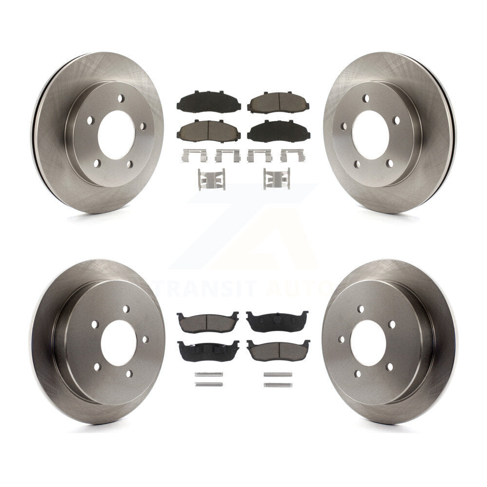 [Avant + Arrière] Kit de Disque et plaquette (céramique) de frein pour Ford F-150 4WD K8C-100791