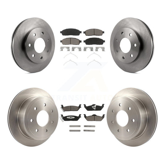[Avant + Arrière] Kit de Disque et plaquette (céramique) de frein pour Ford F-150 Lincoln Mark LT 4WD K8C-100797