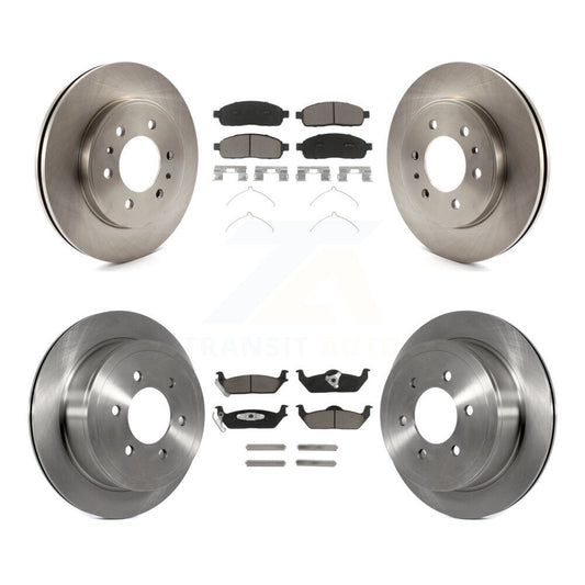 [Avant + Arrière] Kit de Disque et plaquette (céramique) de frein pour 2009 Ford F-150 avec 6 Lug Wheels K8C-100800