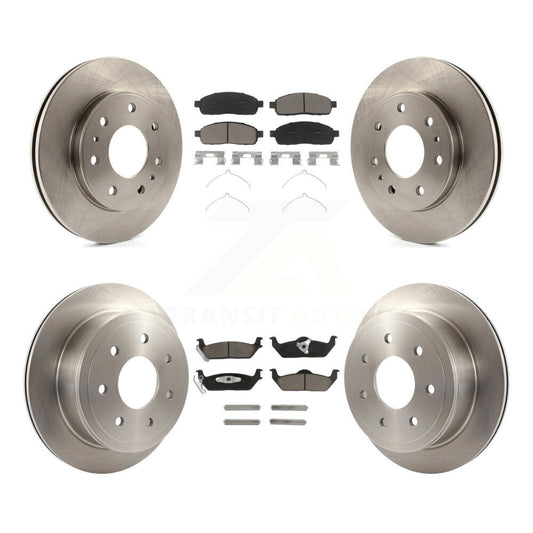 [Avant + Arrière] Kit de Disque et plaquette (céramique) de frein pour 2009 Ford F-150 avec 7 Lug Wheels K8C-100801