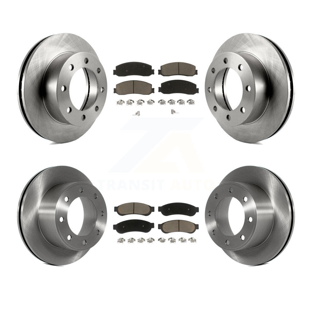 [Avant + Arrière] Kit de Disque et plaquette (céramique) de frein pour Ford F-250 Super Duty F-350 4WD K8C-100803