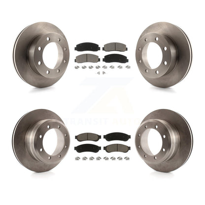 [Avant + Arrière] Kit de Disque et plaquette (céramique) de frein pour 2005-2007 Ford F-350 Super Duty 4WD avec Dual Wheels K8C-100805