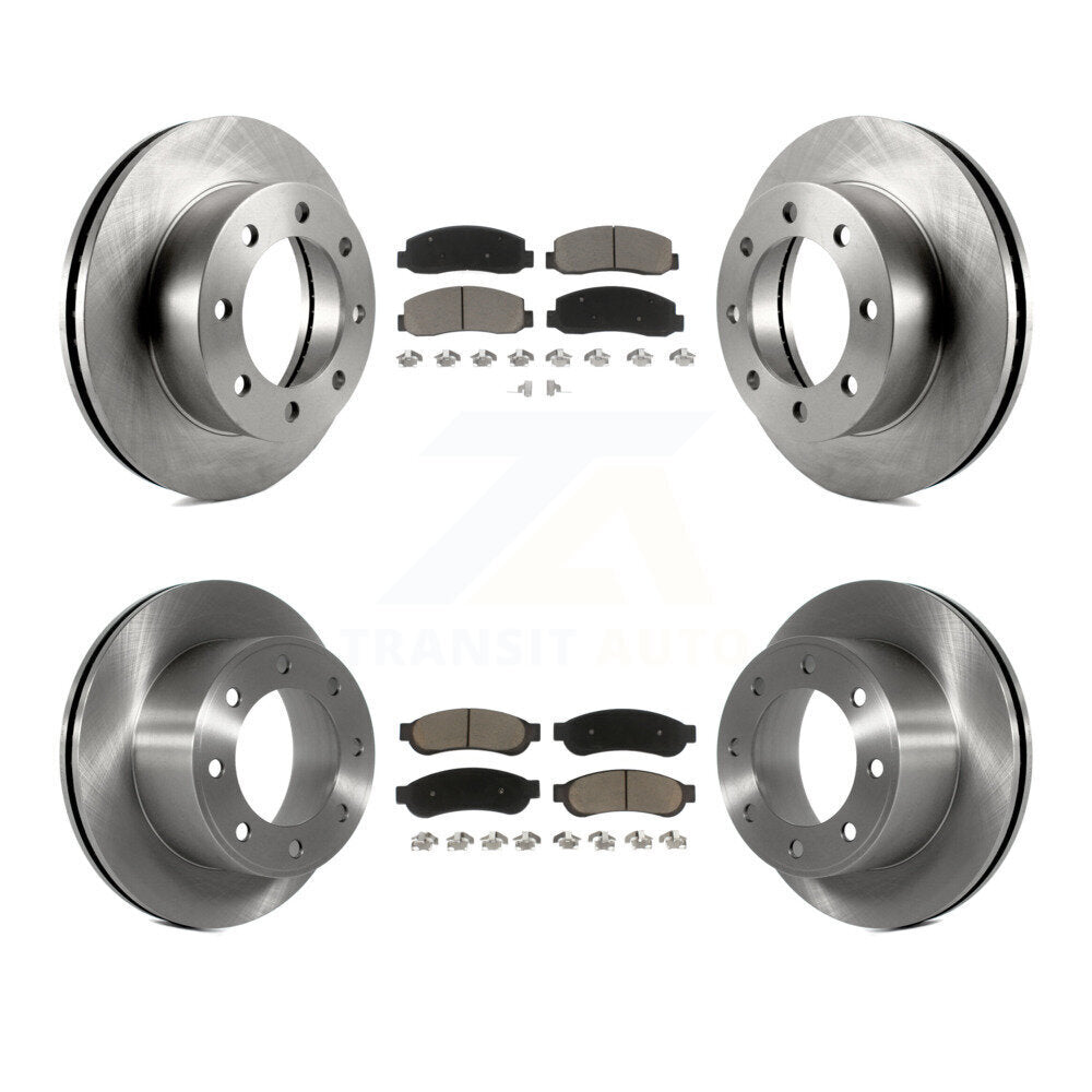[Avant + Arrière] Kit de Disque et plaquette (céramique) de frein pour 2008-2009 Ford F-250 Super Duty 4WD K8C-100806