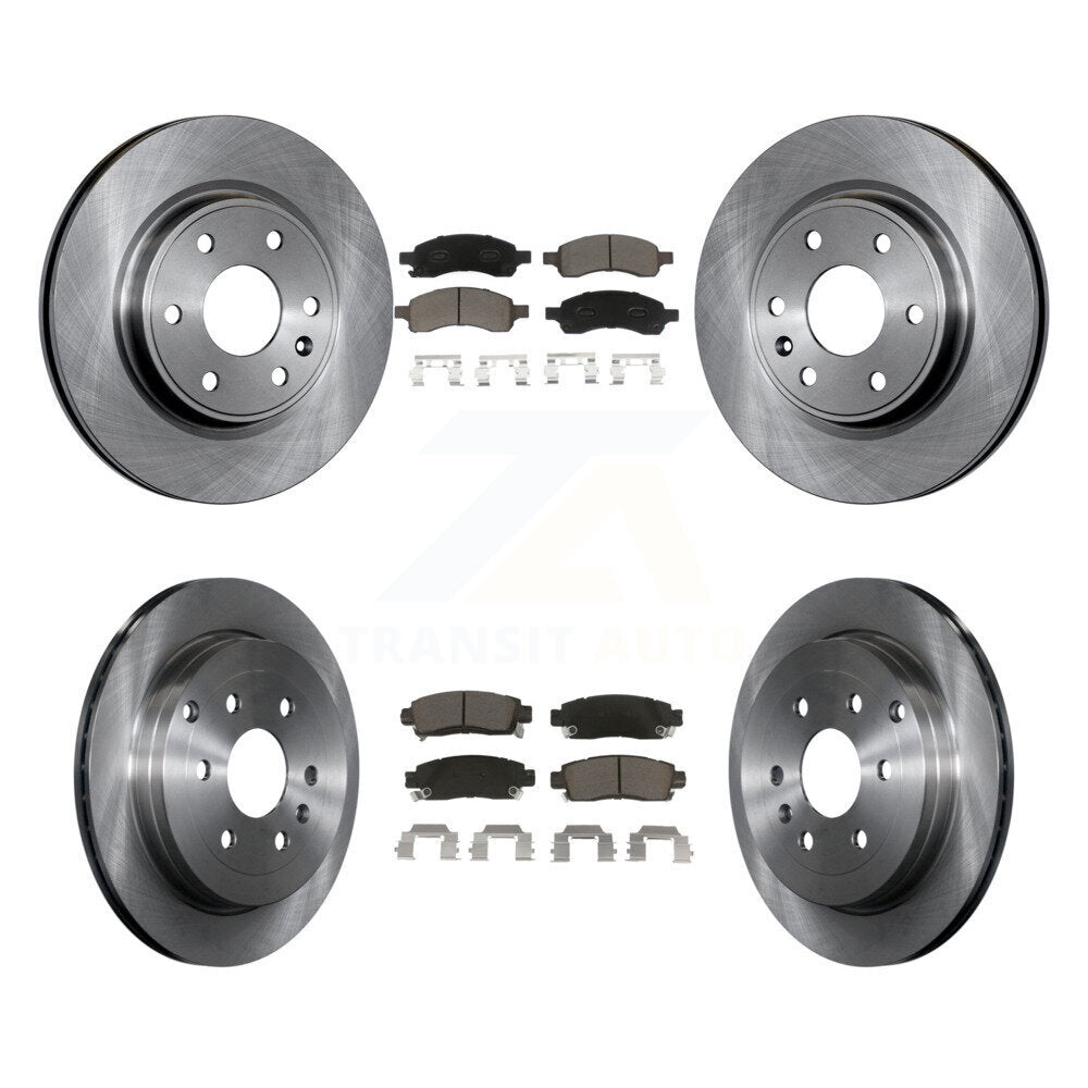 [Avant + Arrière] Kit de Disque et plaquette (céramique) de frein pour Chevrolet Traverse GMC Acadia Buick Enclave Saturn Outlook Limited K8C-100809