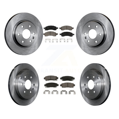 [Avant + Arrière] Kit de Disque et plaquette (céramique) de frein pour Chevrolet Traverse GMC Acadia Buick Enclave Saturn Outlook Limited K8C-100809