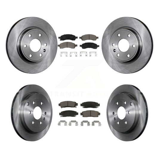 [Avant + Arrière] Kit de Disque et plaquette (céramique) de frein pour Chevrolet Traverse GMC Acadia Buick Enclave Saturn Outlook Limited K8C-100809