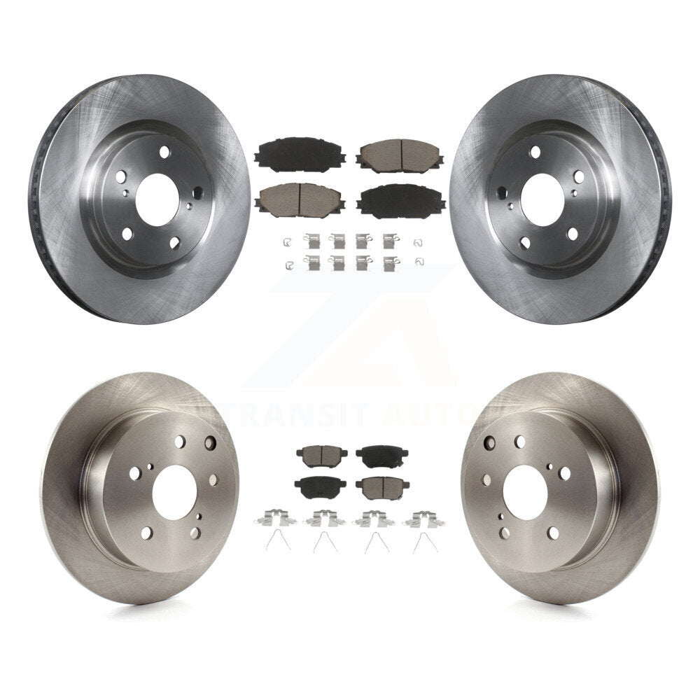 [Avant + Arrière] Kit de Disque et plaquette (céramique) de frein pour 2010 Toyota Matrix XRS K8C-100816