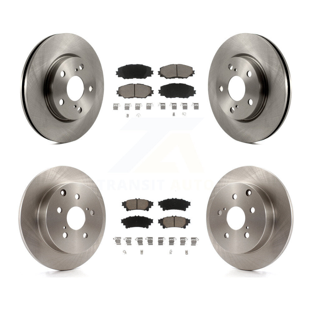[Avant + Arrière] Kit de Disque et plaquette (céramique) de frein pour 2012-2018 Toyota Prius V K8C-100817